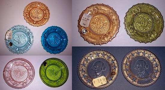 Westmoreland Assorted Cup Plates