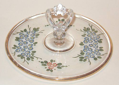 Indiana Butter Tray with Rainbow Glass Decoration