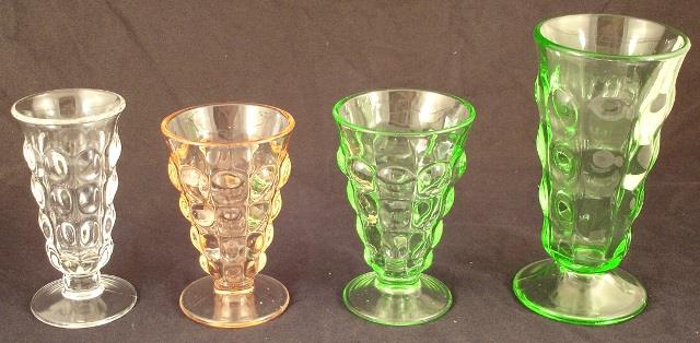 Indiana # 304 Soda Fountain Footed Parfait, Soda &Tumblers