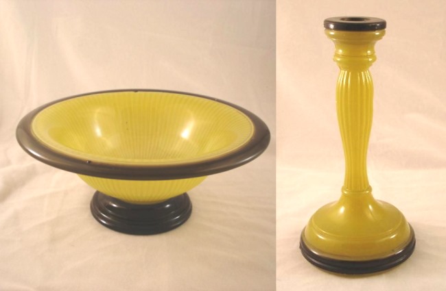Indiana #   4 Console Bowl & Candlestick