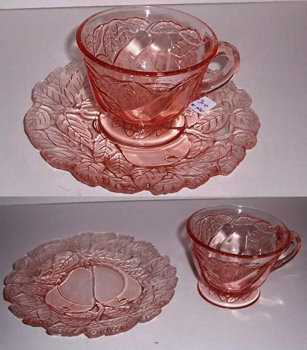 Indiana # 601 Avocado Cup & Saucer