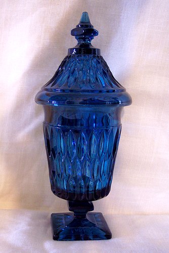 Indiana Mt. Vernon High Footed Candy w/ Cover