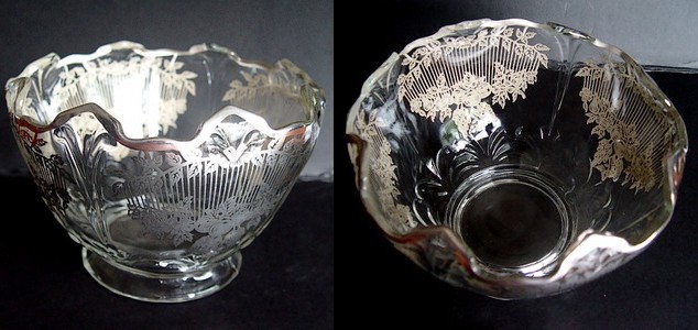 Indiana # 607 Double Fleur de Lis Cupped Bowl- Shape E