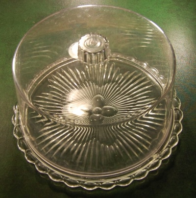 Indiana Cake Plate w/ Cover