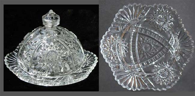 Indiana # 300 Oval Star Butter Dish