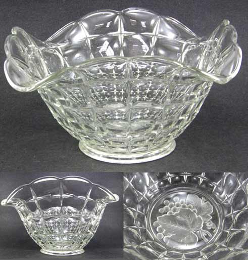 Indiana # 300 Constellation Bowl with Intaglio Center