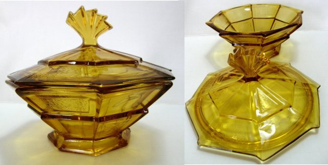 Bagley #3002 Whitby Powder / Trinket Jar