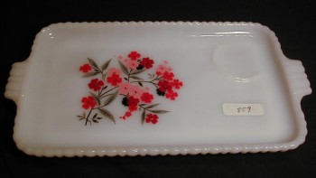 Hocking Fire-King Primrose Snack Tray