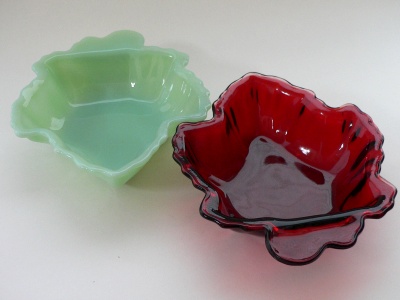 Hocking Fire-King Maple Leaf Dish