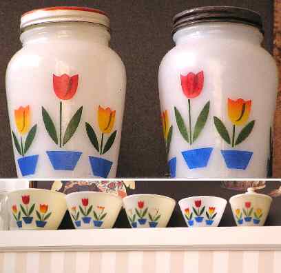 Hocking Fire-King Tulip