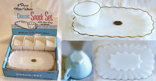 Hocking Fire-King Classic Snack Set