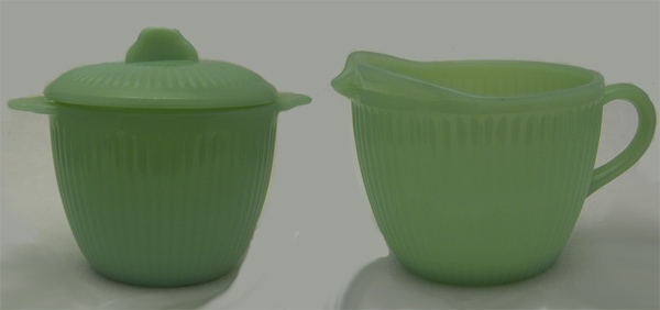 Hocking Jane Ray Cream and Sugar