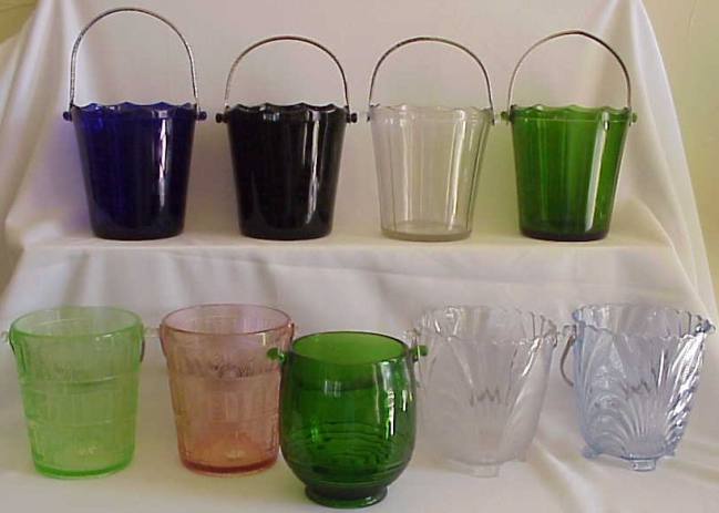 Cambridge Pressed Pattern Ice Buckets