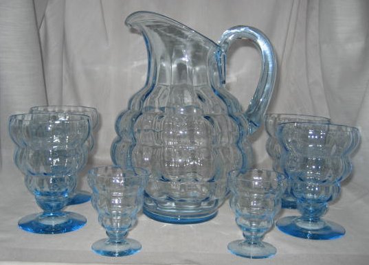Fostoria #4101 Pitcher and Glasses