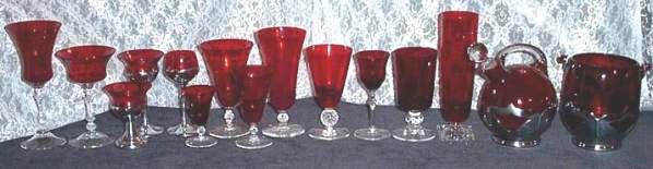 Ruby Red Barware