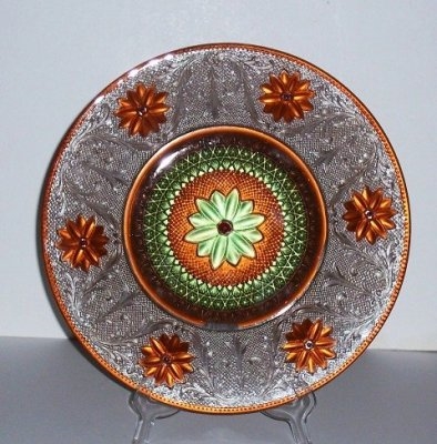 Indiana # 170 Early American Plate w/ Goofus Decoration