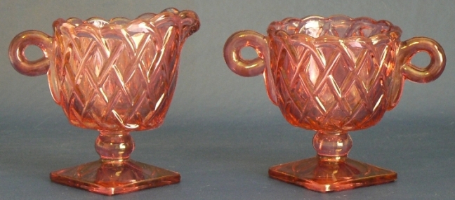 Indiana # 622 Creamer & Sugar with Red Flashing