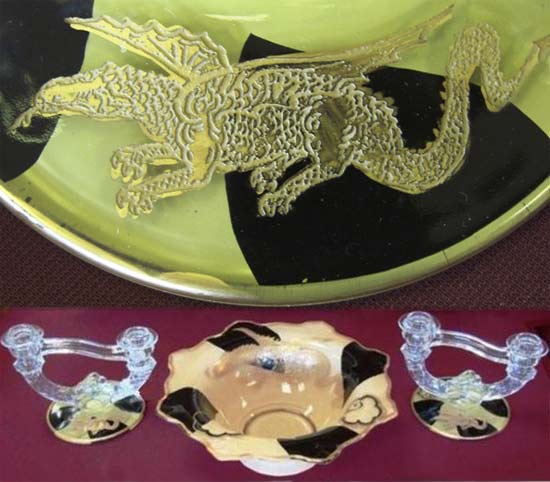 Indiana #   1 Dragon Etch Decoration