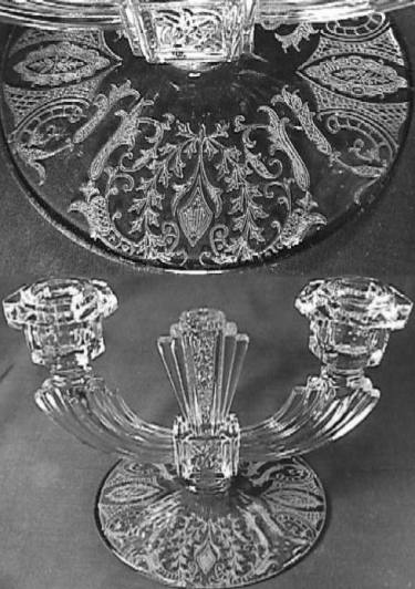 Unknown Etch on Tiffin #15360 Candleholder