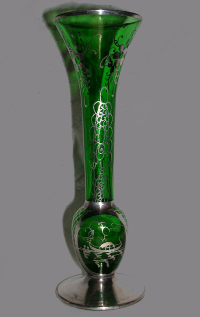 Unknown Silver Overlay on Vase