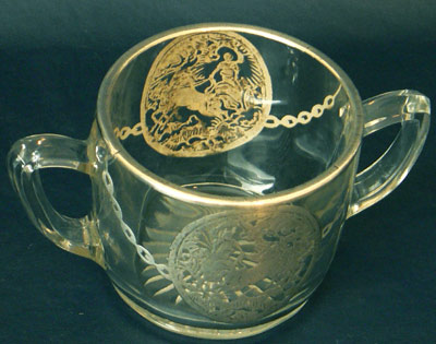 Unknown Silver Overlay Helios or Chariots of Fire Decoration