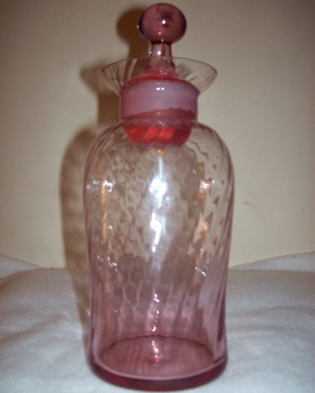 Unknown Apothecary Jar w/ Spiral Optic