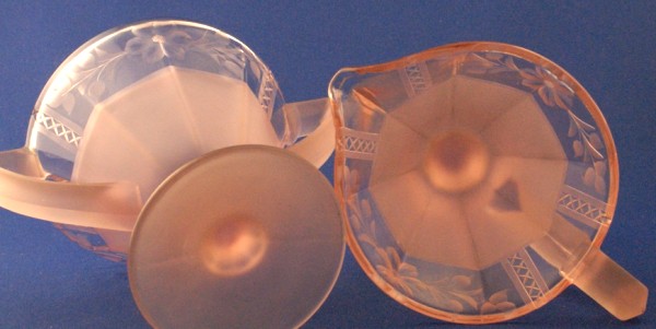 Unknown Cutting on U.S. Glass Cream & Sugar