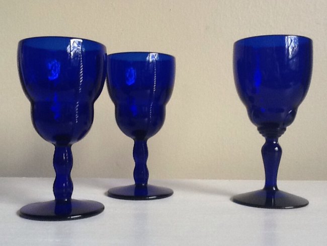 Unknown Cobalt Goblets