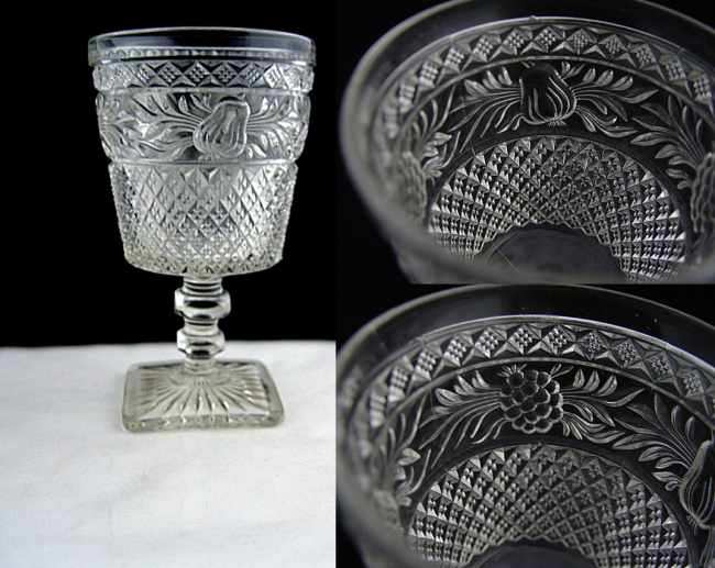 Unknown Diamond Hobnail Goblet