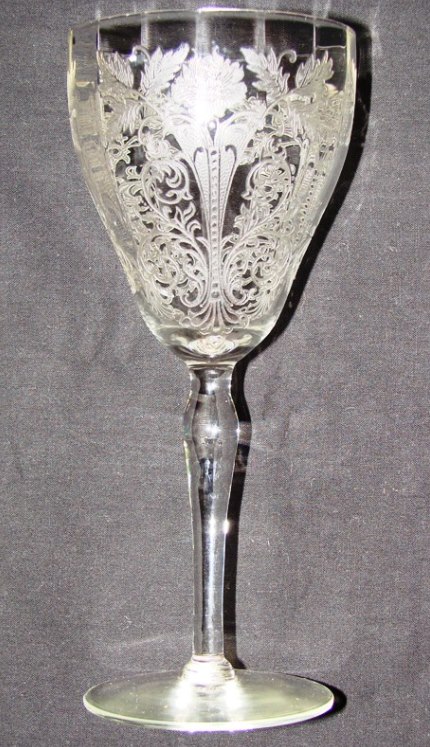 Unknown Goblet w/ Lotus #1019 Etch