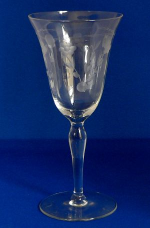Unknown Water Goblet w/ Unknown Cut