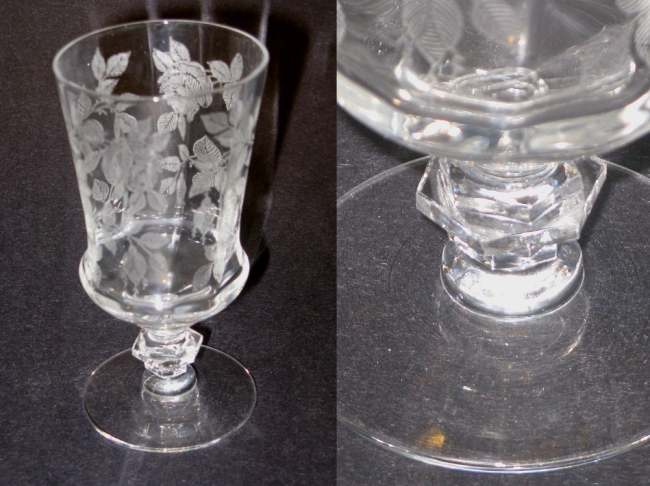 Unknown Stem w/ Unknown Rose Etch