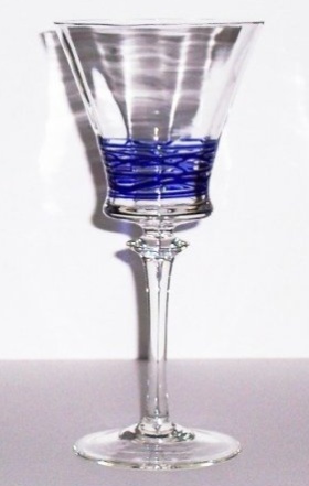 Unknown Water Goblet w/ Threading