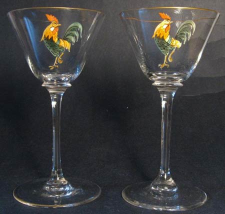 Unknown Stem with Rooster Decoration