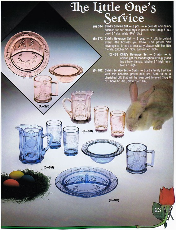 Tiara 1985 Catalog w/ Children's Mugs & Plates