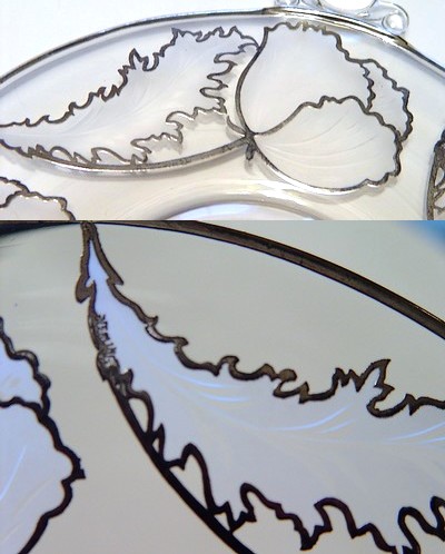 National Silver Deposit Ware Silver & Carved Decoration