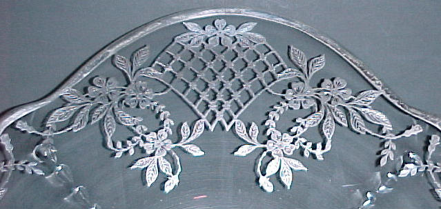 National Silver Deposit Ware "Lattice Flower" Silver Overlay