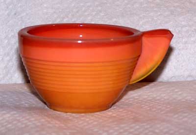 Akro Agate Concentric Rib Cup