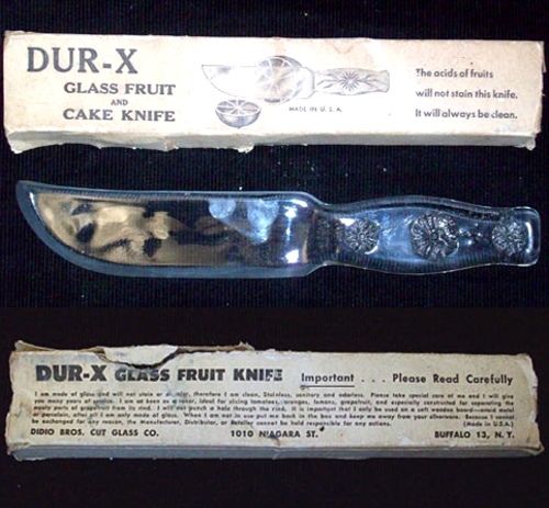 Dur-X Glass Fruit Knife w/ Box