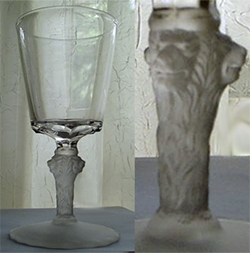 Gillinder Lion Goblet