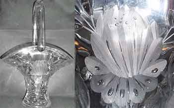 Western Cut Glass Basket