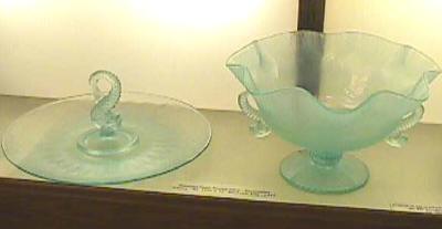 Fenton Aquamarine Stretch Glass