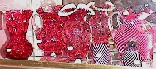 L. G. Wright Cranberry Opalescent
