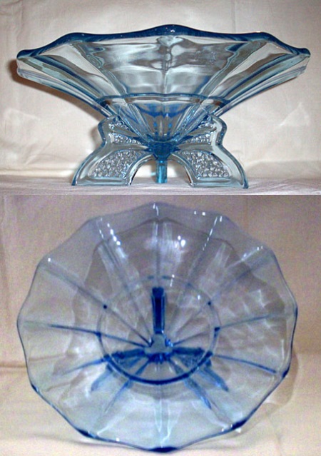Czech Deco Three-Legged Flower Bowl