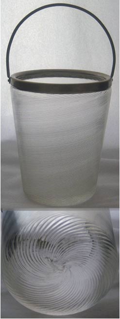 Czech Swirled Ice Bucket