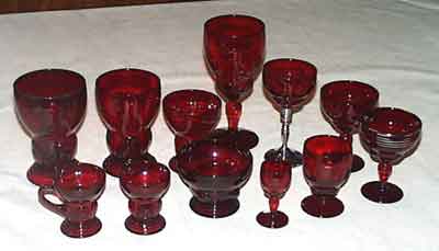 New Martinsville "Moondrops" or Georgian Stems and Cordials