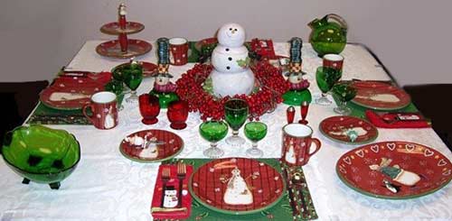 Cambridge and Hocking Christmas Snowmen Display