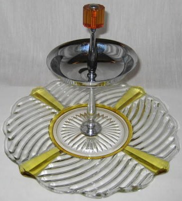 Farberware Center Handled Server with Indiana # 303 Serving Plate