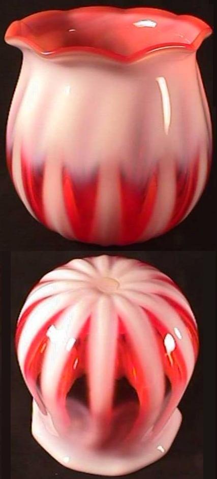 Vase, Ribbed Optic