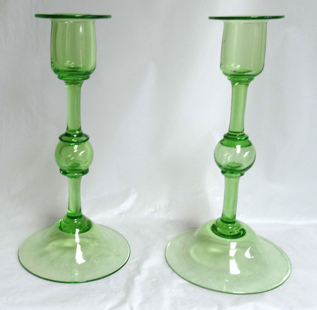 Pairpoint Ball Stem Candlesticks